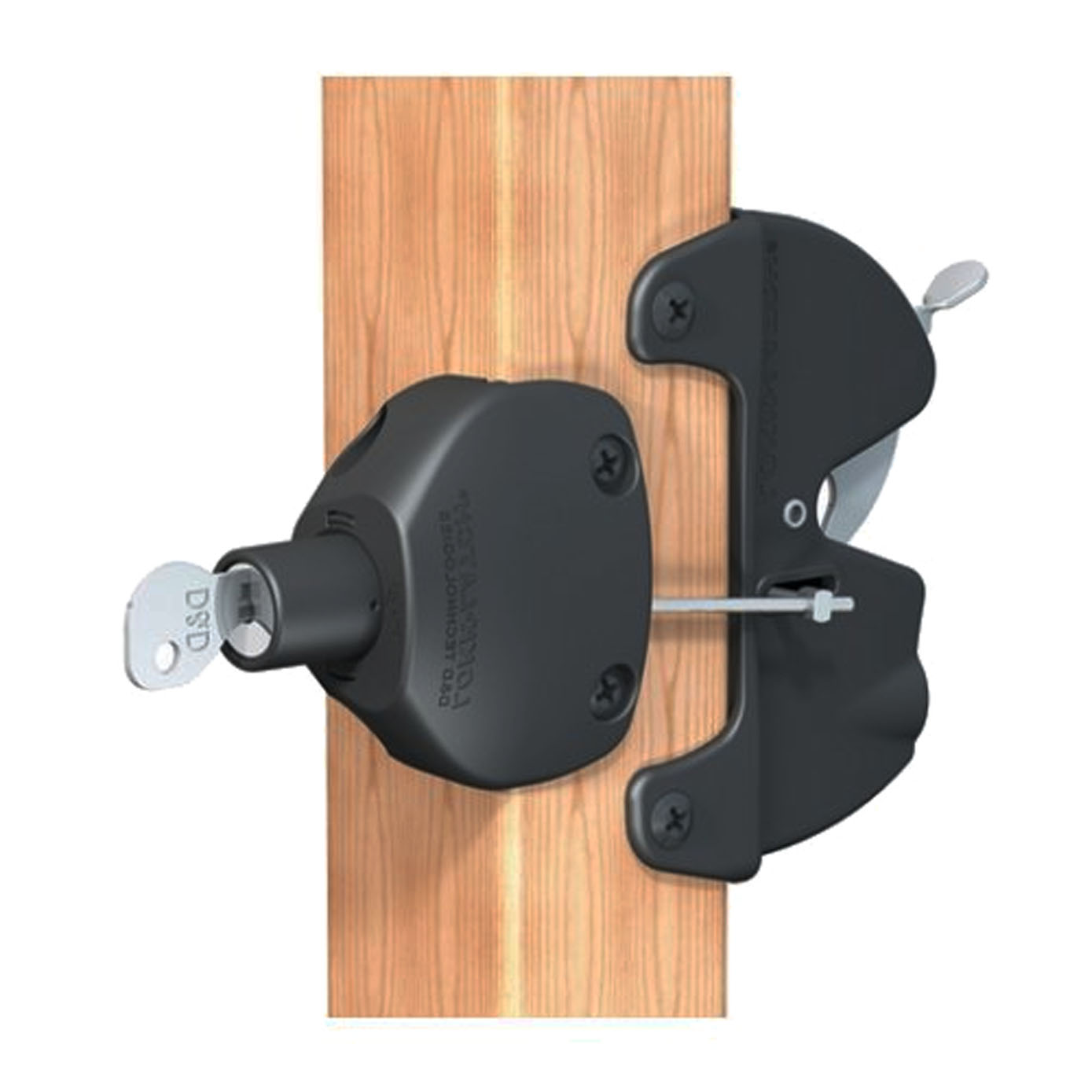 TruClose Security Latch for Wooden Gates & Doors Open & Lock from Both